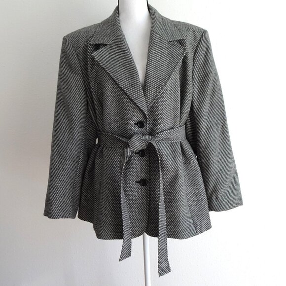 Talbots Wool Blazer Jacket Women's Plus Size 22W Black Office Career Casual - Picture 1 of 11